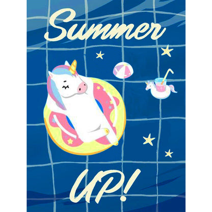 Refreshing Summer - Full Round Drill Diamond Painting 30*40CM