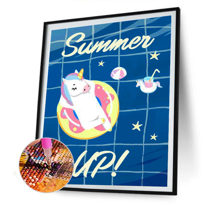 Refreshing Summer - Full Round Drill Diamond Painting 30*40CM