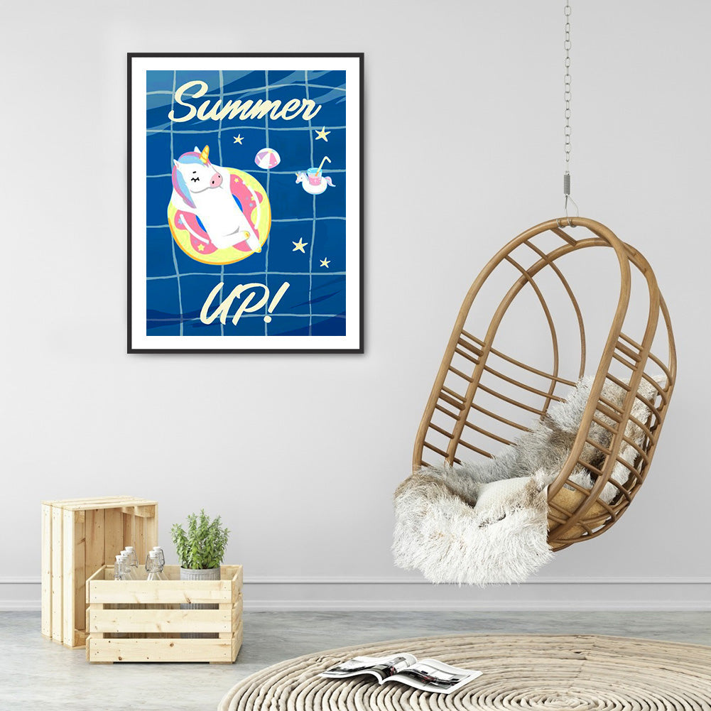 Refreshing Summer - Full Round Drill Diamond Painting 30*40CM