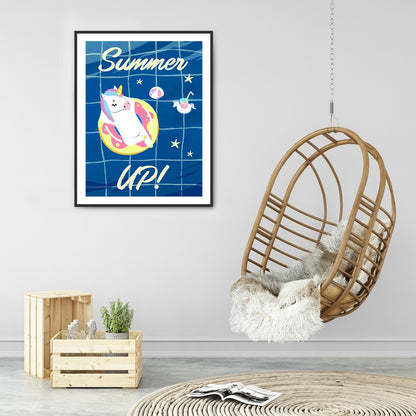 Refreshing Summer - Full Round Drill Diamond Painting 30*40CM