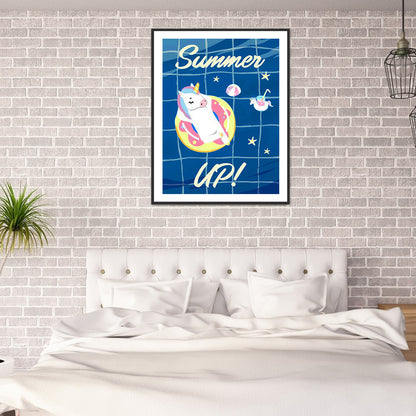 Refreshing Summer - Full Round Drill Diamond Painting 30*40CM