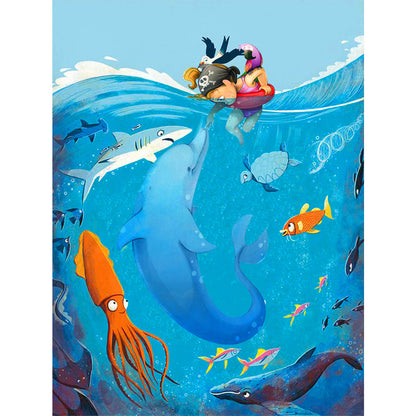 Refreshing Summer - Full Round Drill Diamond Painting 30*40CM