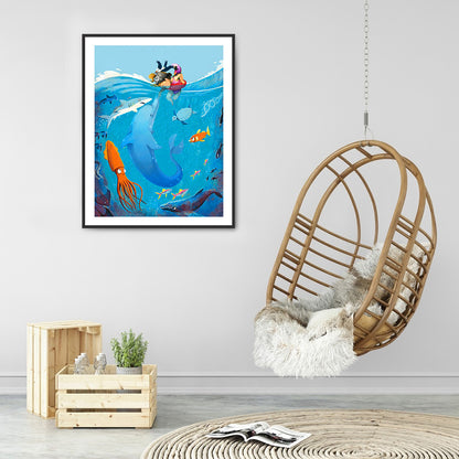 Refreshing Summer - Full Round Drill Diamond Painting 30*40CM