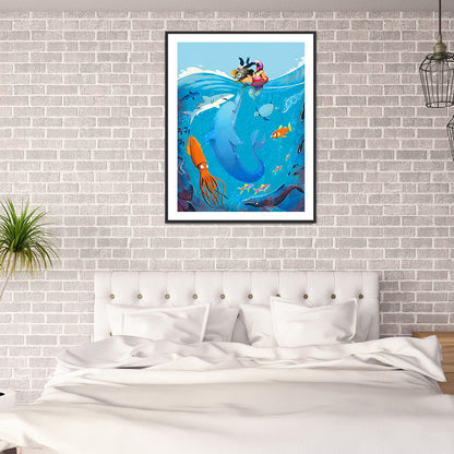 Refreshing Summer - Full Round Drill Diamond Painting 30*40CM