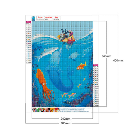 Refreshing Summer - Full Round Drill Diamond Painting 30*40CM