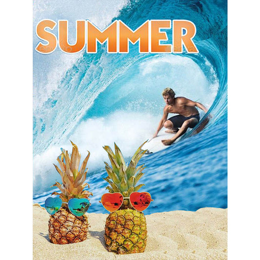 Refreshing Summer - Full Round Drill Diamond Painting 30*40CM