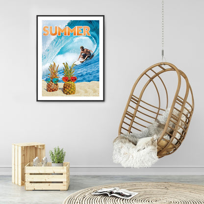 Refreshing Summer - Full Round Drill Diamond Painting 30*40CM
