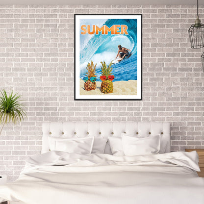 Refreshing Summer - Full Round Drill Diamond Painting 30*40CM