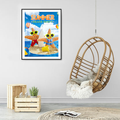 Refreshing Summer - Full Round Drill Diamond Painting 30*40CM