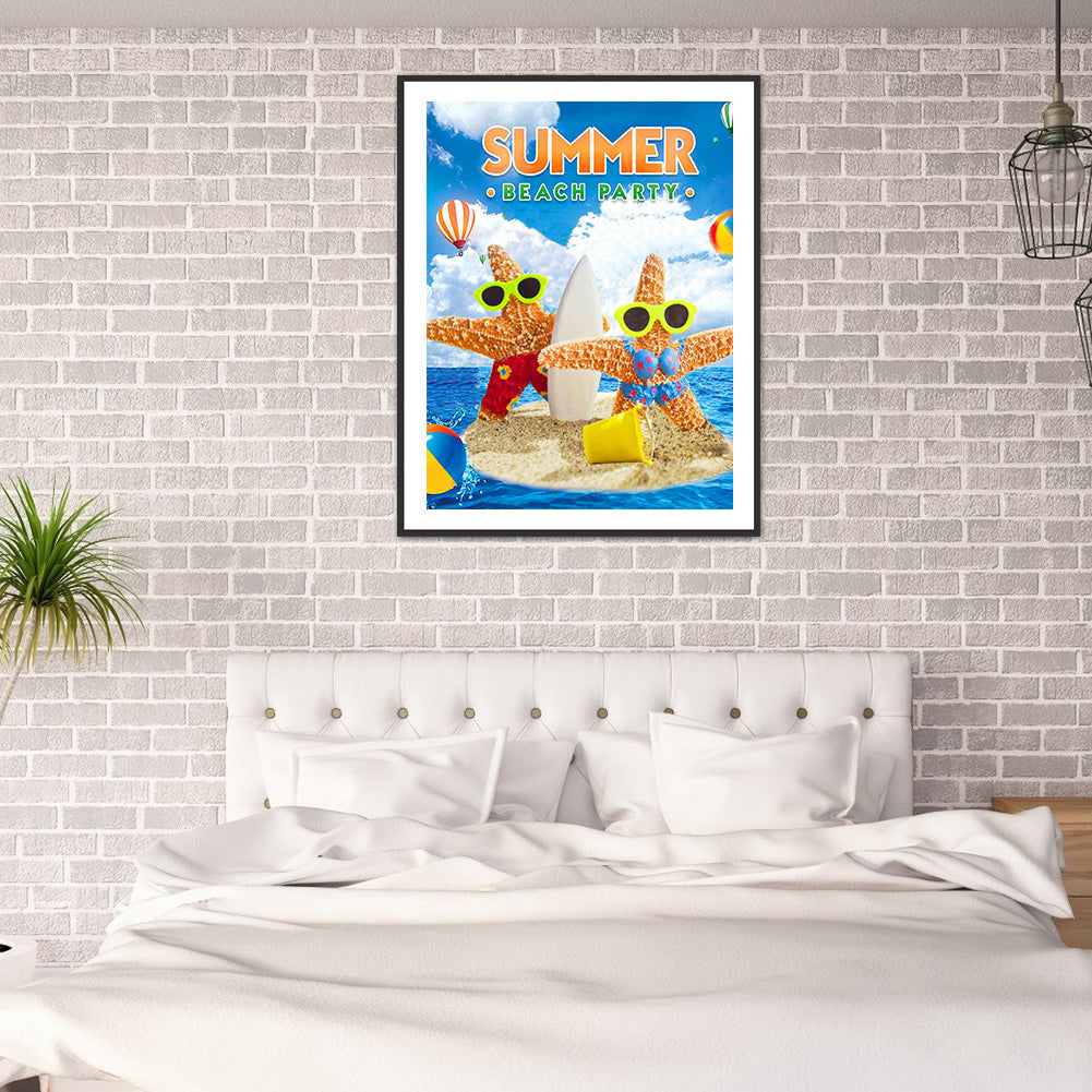 Refreshing Summer - Full Round Drill Diamond Painting 30*40CM