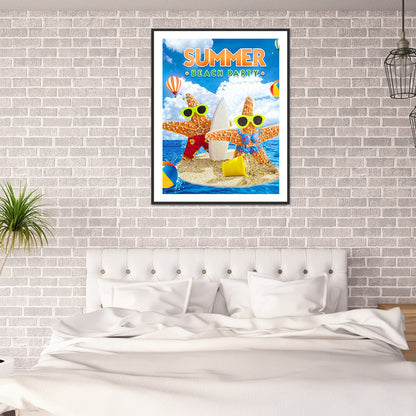 Refreshing Summer - Full Round Drill Diamond Painting 30*40CM