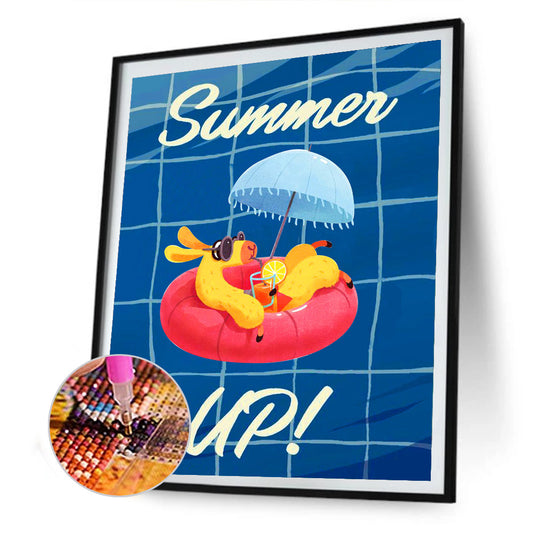 Refreshing Summer - Full Round Drill Diamond Painting 30*40CM