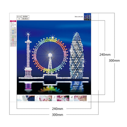 City ??Building - Crystal Drill Diamond Paiting 30*30CM