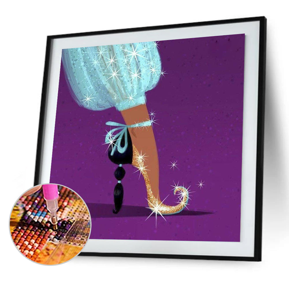Princess High Heels - Full Round Drill Diamond Painting 30*30CM