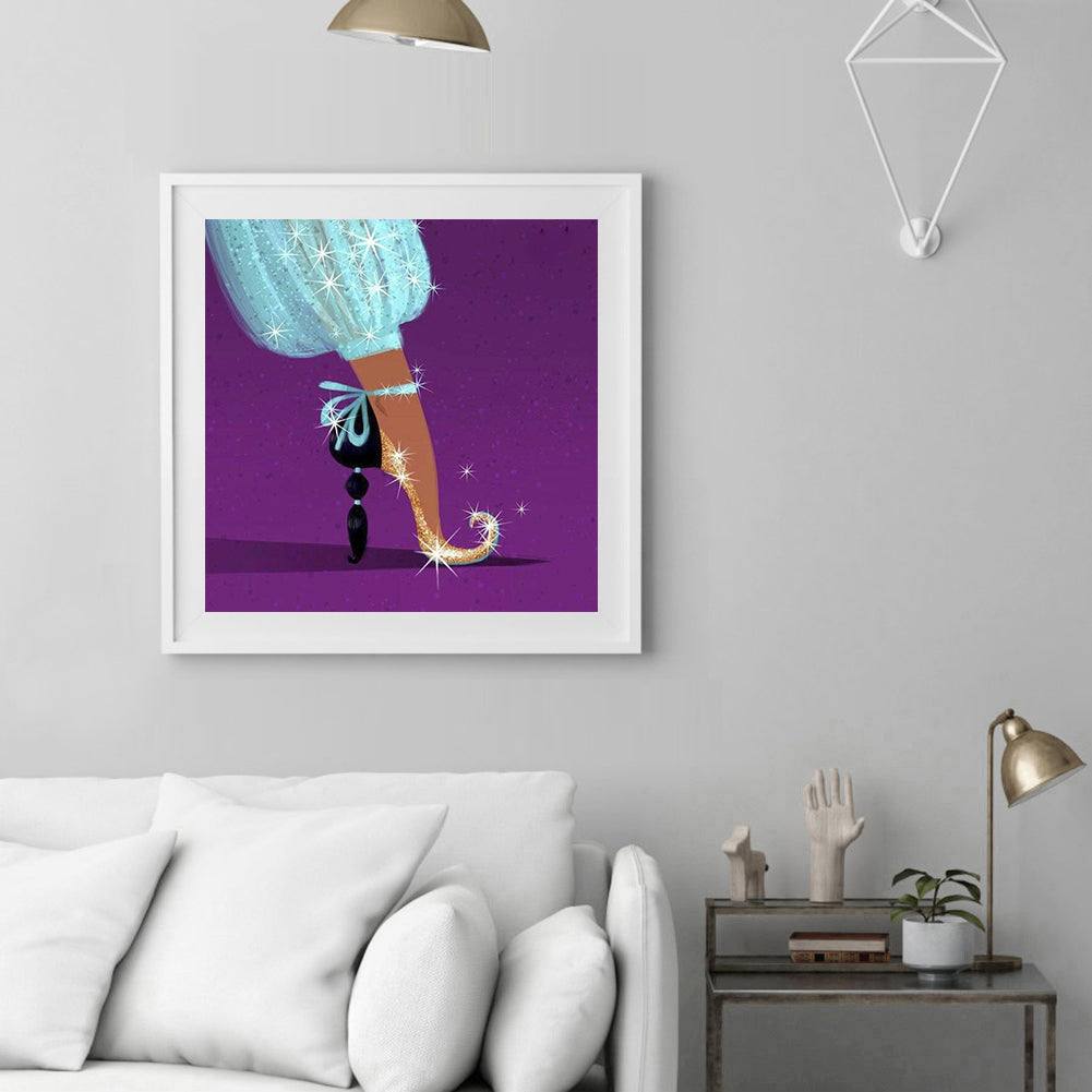 Princess High Heels - Full Round Drill Diamond Painting 30*30CM
