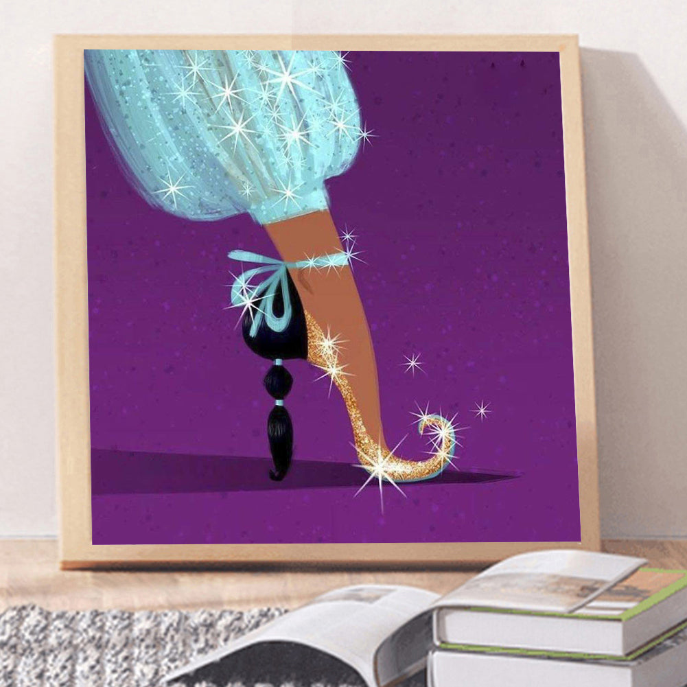 Princess High Heels - Full Round Drill Diamond Painting 30*30CM