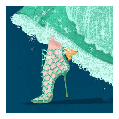 Princess High Heels - Full Round Drill Diamond Painting 30*30CM