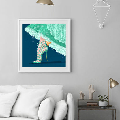 Princess High Heels - Full Round Drill Diamond Painting 30*30CM