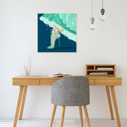 Princess High Heels - Full Round Drill Diamond Painting 30*30CM