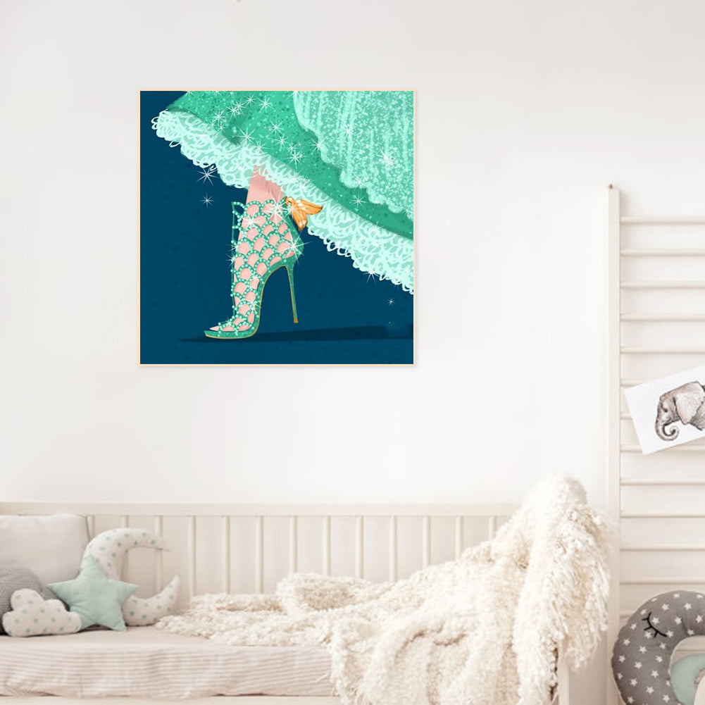 Princess High Heels - Full Round Drill Diamond Painting 30*30CM