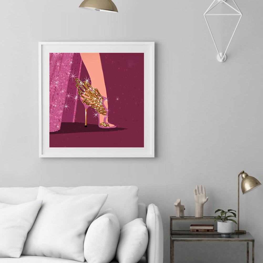 Princess High Heels - Full Round Drill Diamond Painting 30*30CM