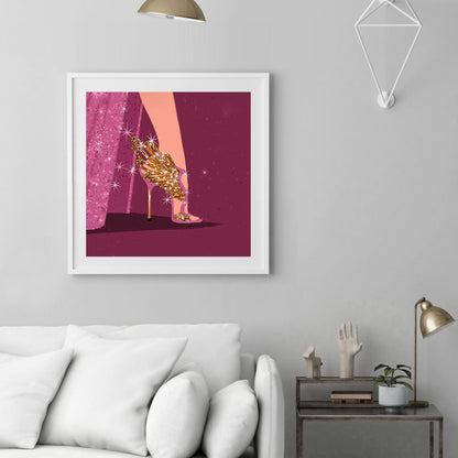 Princess High Heels - Full Round Drill Diamond Painting 30*30CM