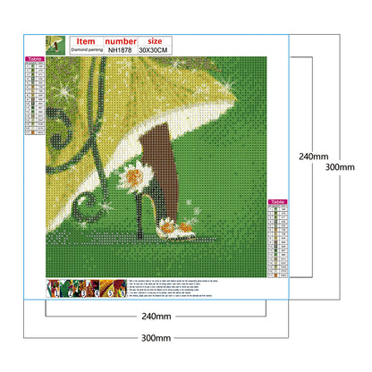 Princess High Heels - Full Round Drill Diamond Painting 30*30CM