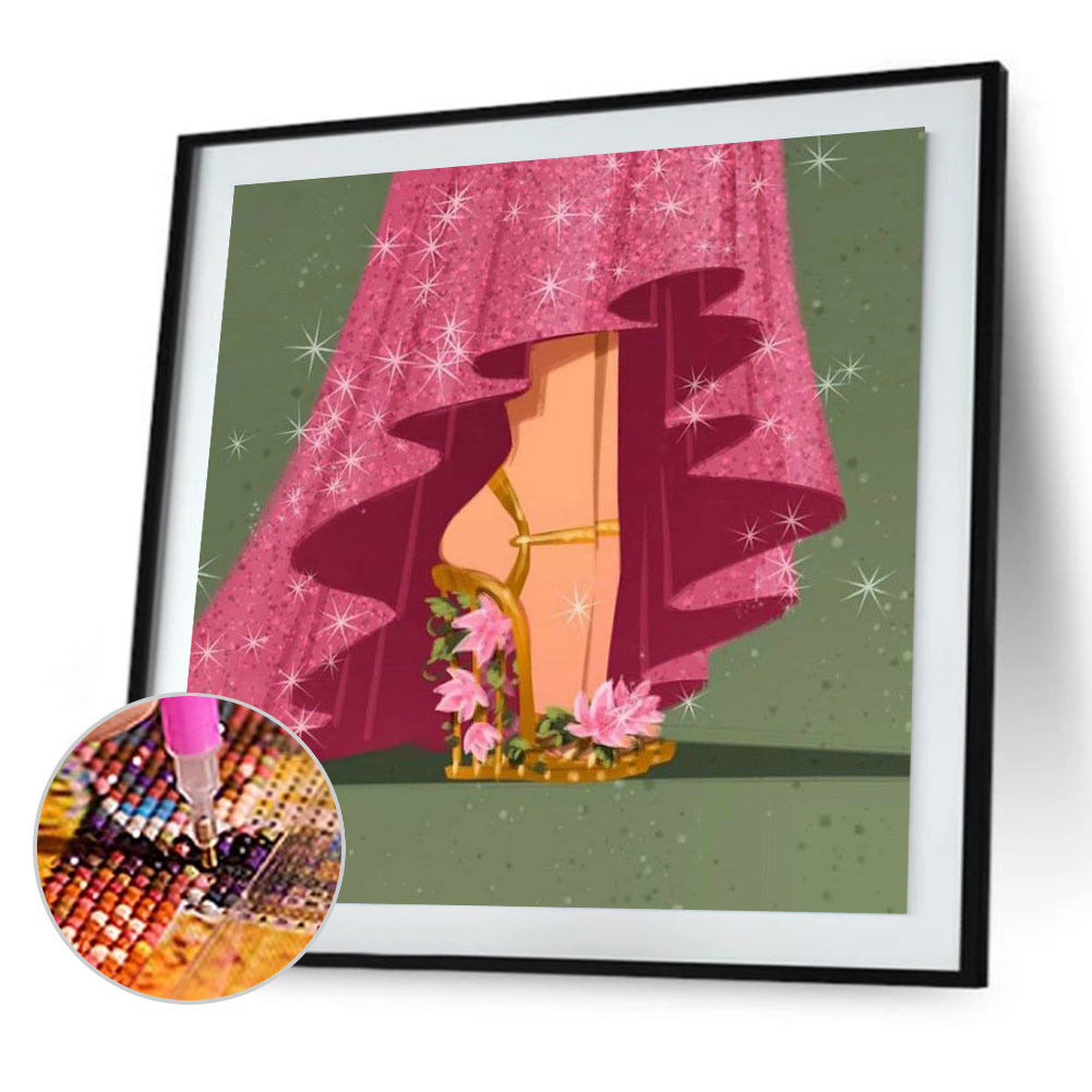 Princess High Heels - Full Round Drill Diamond Painting 30*30CM