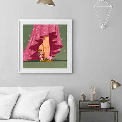 Princess High Heels - Full Round Drill Diamond Painting 30*30CM