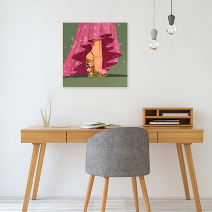 Princess High Heels - Full Round Drill Diamond Painting 30*30CM