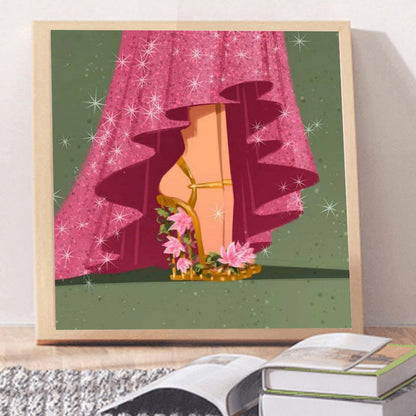 Princess High Heels - Full Round Drill Diamond Painting 30*30CM