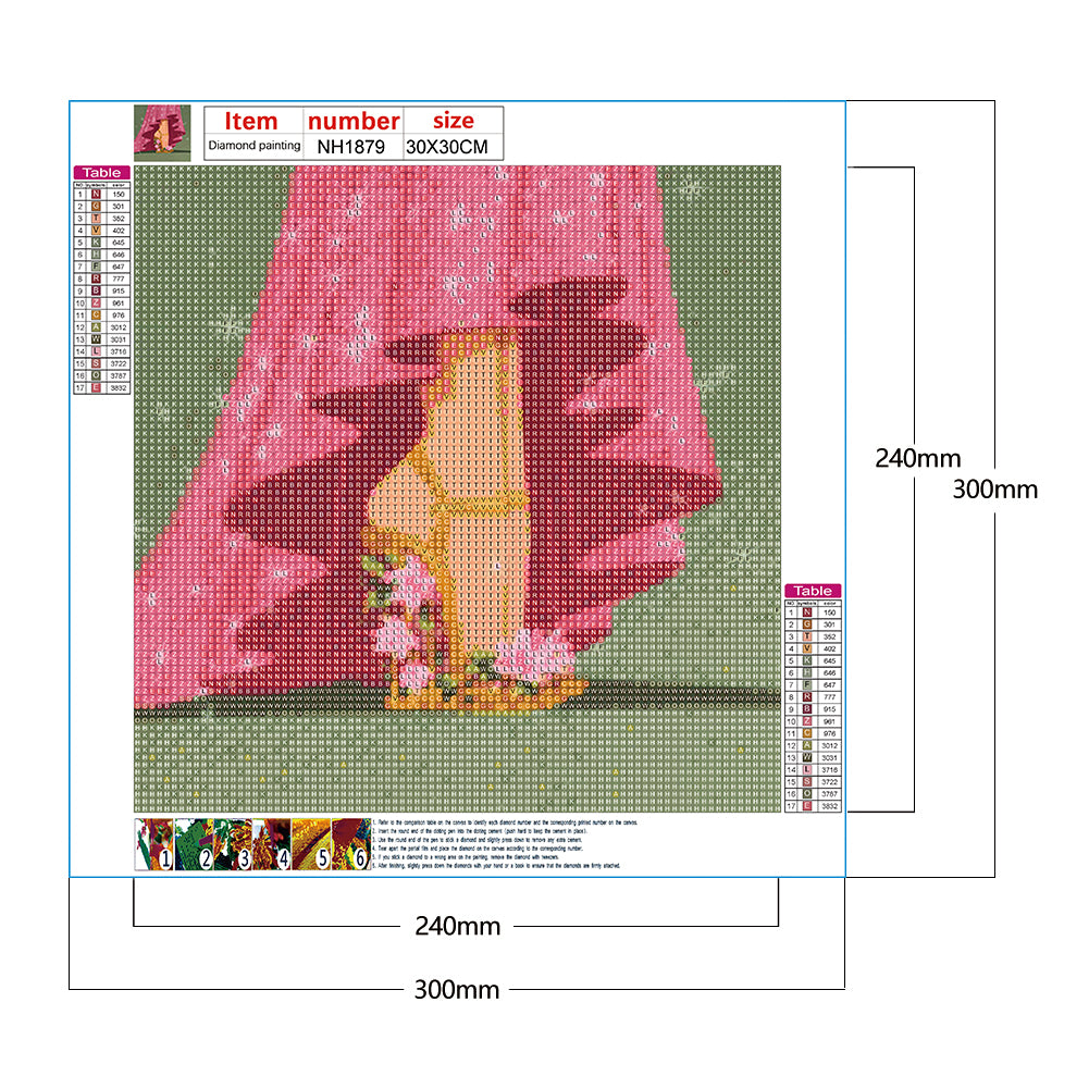 Princess High Heels - Full Round Drill Diamond Painting 30*30CM