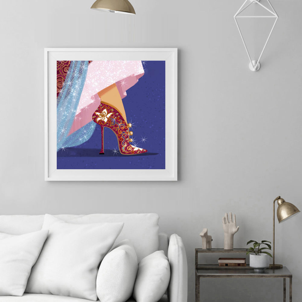 Princess High Heels - Full Round Drill Diamond Painting 30*30CM
