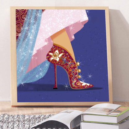 Princess High Heels - Full Round Drill Diamond Painting 30*30CM