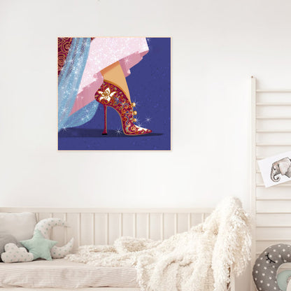 Princess High Heels - Full Round Drill Diamond Painting 30*30CM