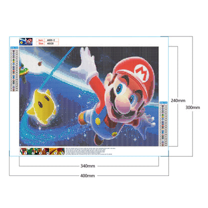 Mario - Full Round Drill Diamond Painting 40*30CM