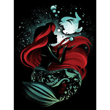 Princess Silhouette - Full Round Drill Diamond Painting 40*50CM