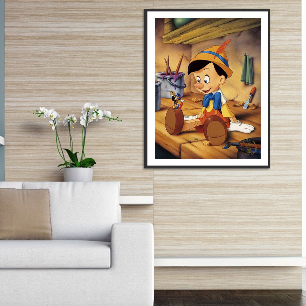 Pinocchio - Full Round Drill Diamond Painting 30*40CM