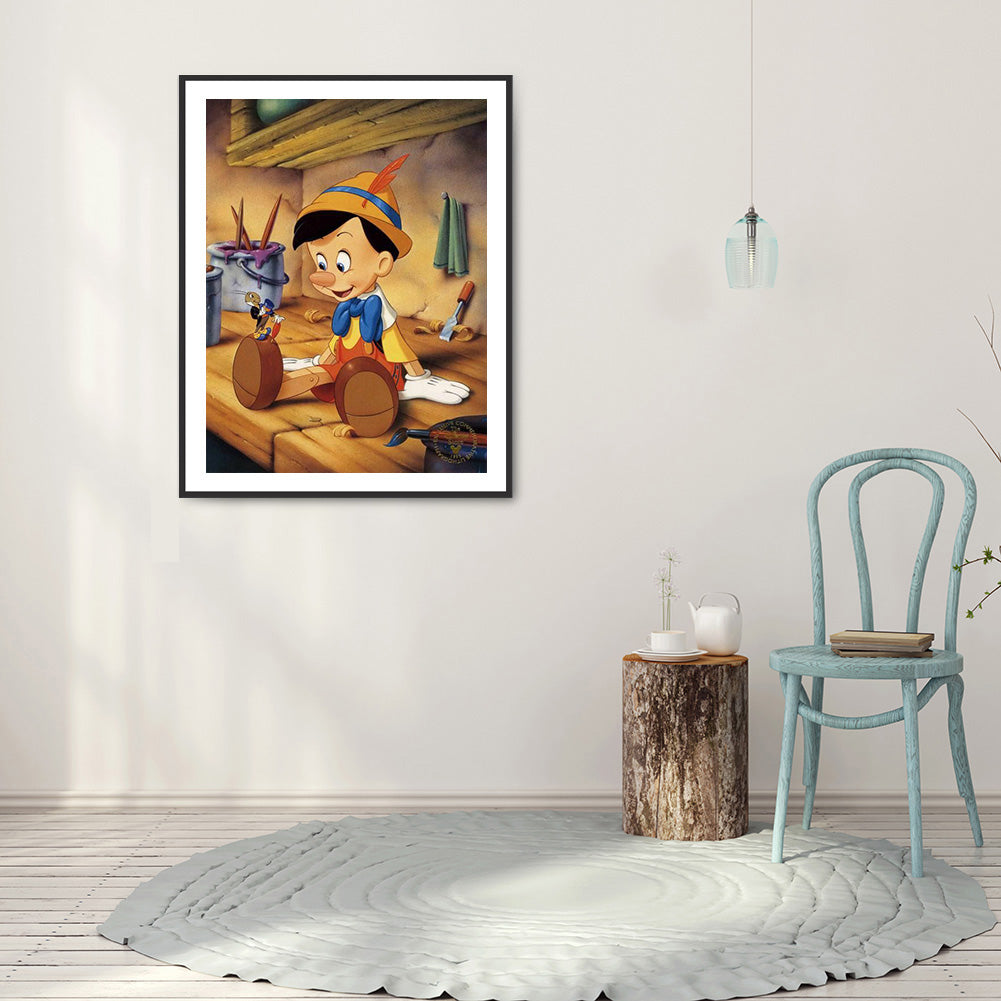 Pinocchio - Full Round Drill Diamond Painting 30*40CM
