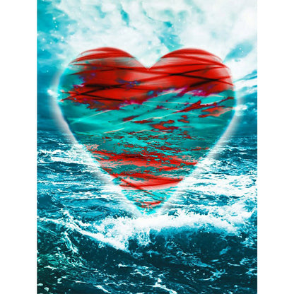 Sea ??Love - Full Round Drill Diamond Painting 30*40CM