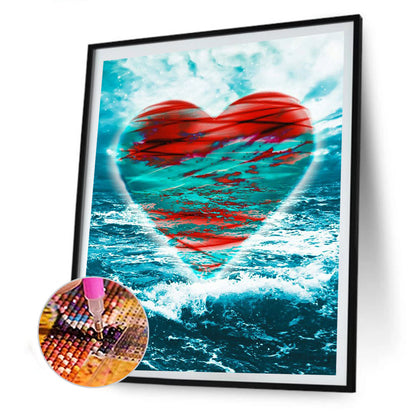 Sea ??Love - Full Round Drill Diamond Painting 30*40CM