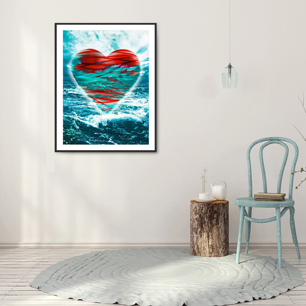 Sea ??Love - Full Round Drill Diamond Painting 30*40CM