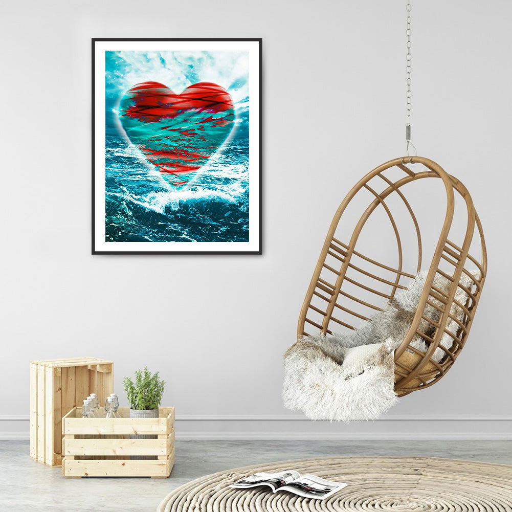 Sea ??Love - Full Round Drill Diamond Painting 30*40CM