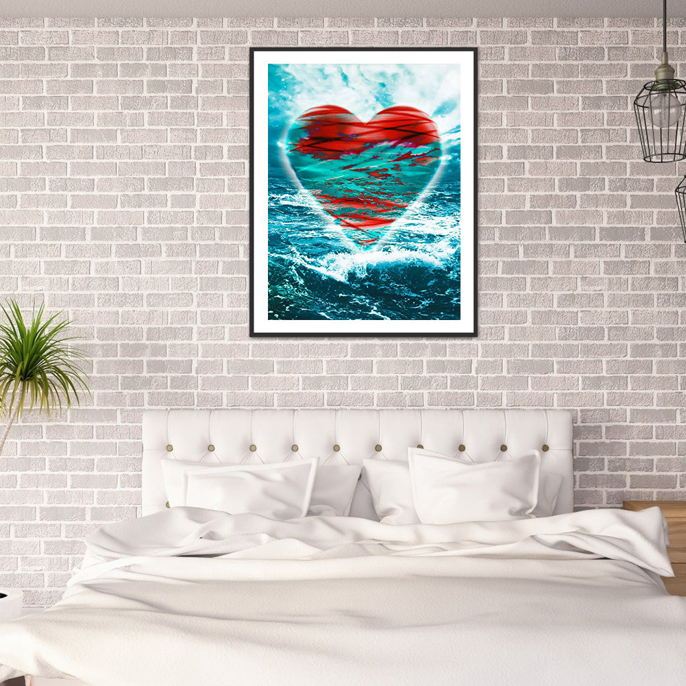Sea ??Love - Full Round Drill Diamond Painting 30*40CM