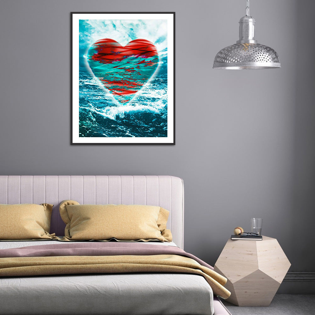 Sea ??Love - Full Round Drill Diamond Painting 30*40CM
