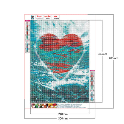 Sea ??Love - Full Round Drill Diamond Painting 30*40CM