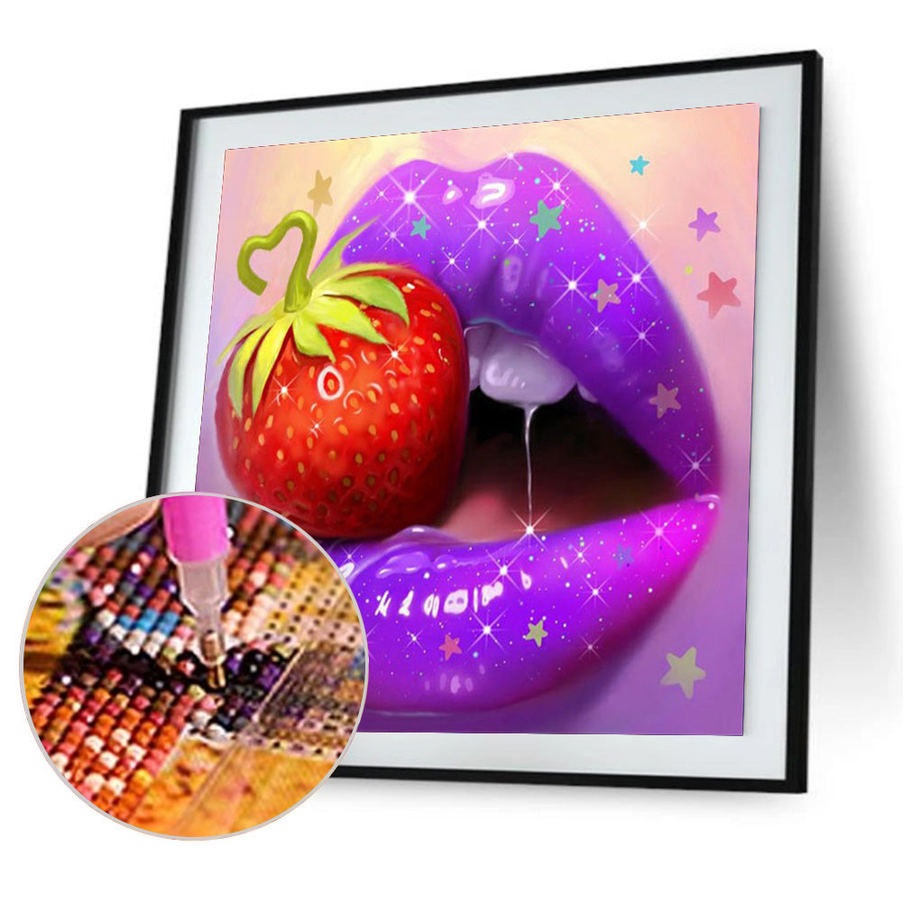Lip Art - Full Round Drill Diamond Painting 30*30CM