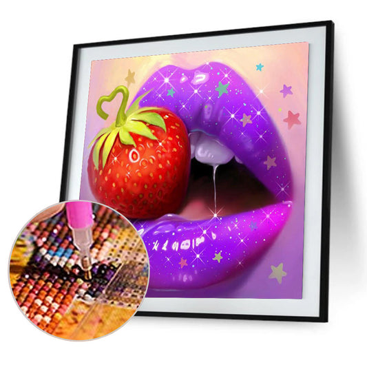 Lip Art - Full Round Drill Diamond Painting 30*30CM