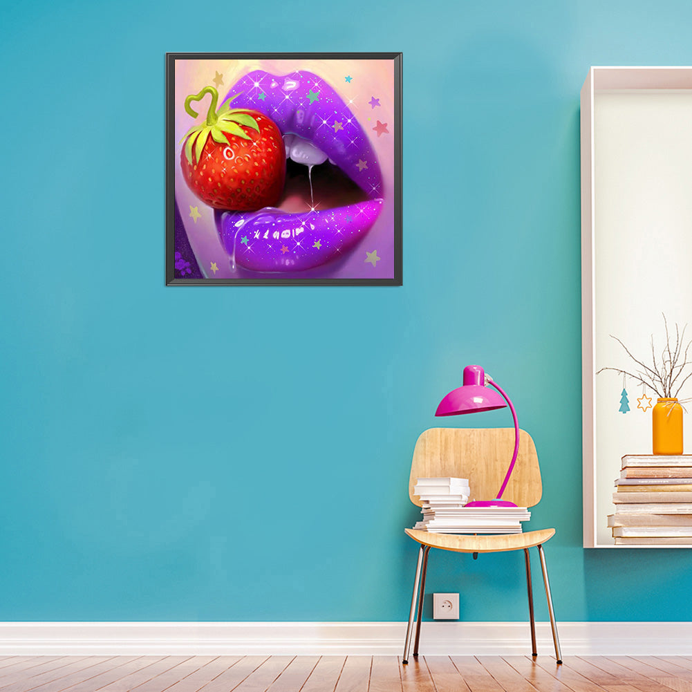 Lip Art - Full Round Drill Diamond Painting 30*30CM