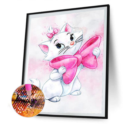 Cat - Full Round Drill Diamond Painting 30*40CM